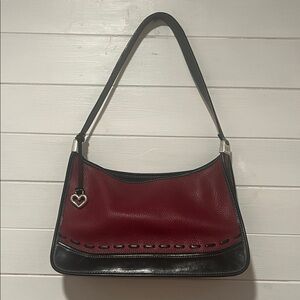 Brighton Two-Tone Red and Black Shoulder Bag